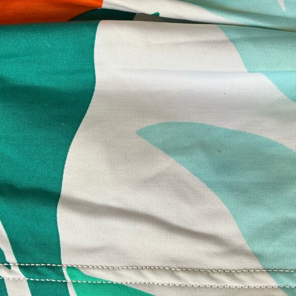 Tommy Bahama Swim Skirt Swimwear Skort Orange White Black Womens Size Medium - Picture 6 of 8